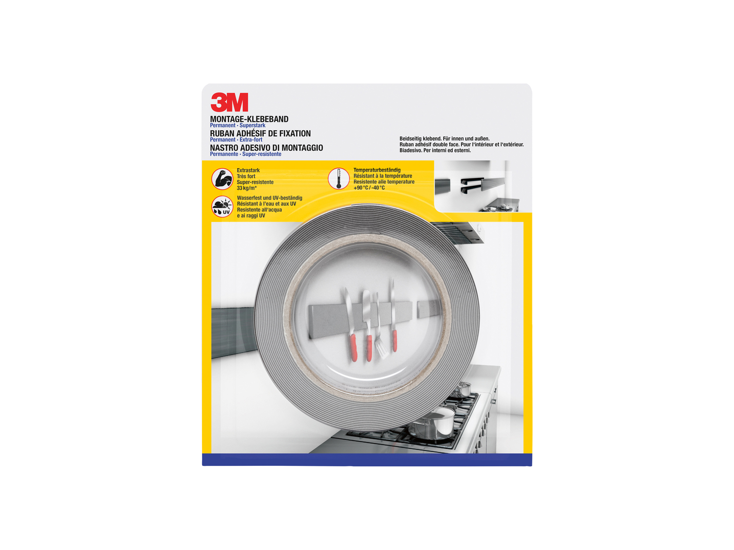 Nastro adesivo di montaggio o per specchi 3m, prezzo 3.99 €
- 19 mm x 5 m o ...