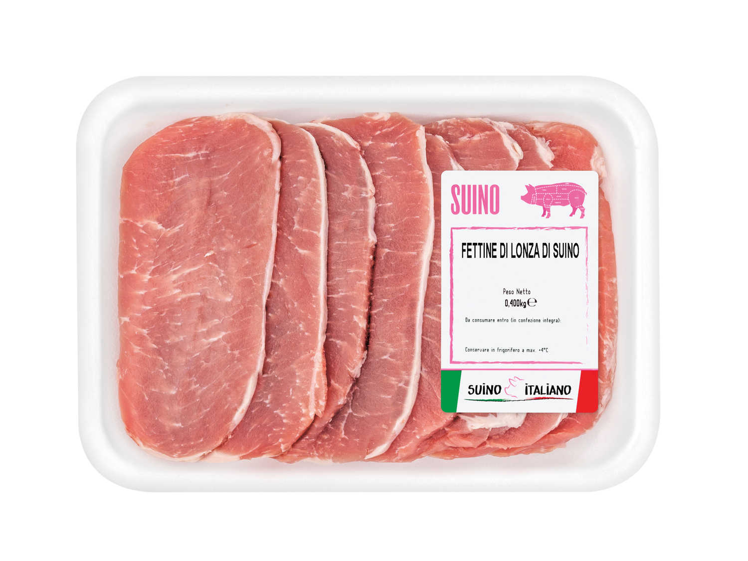 Fettine di lonza di suino , prezzo 2.89 €
- Adatte per preparare deliziose scaloppine ...