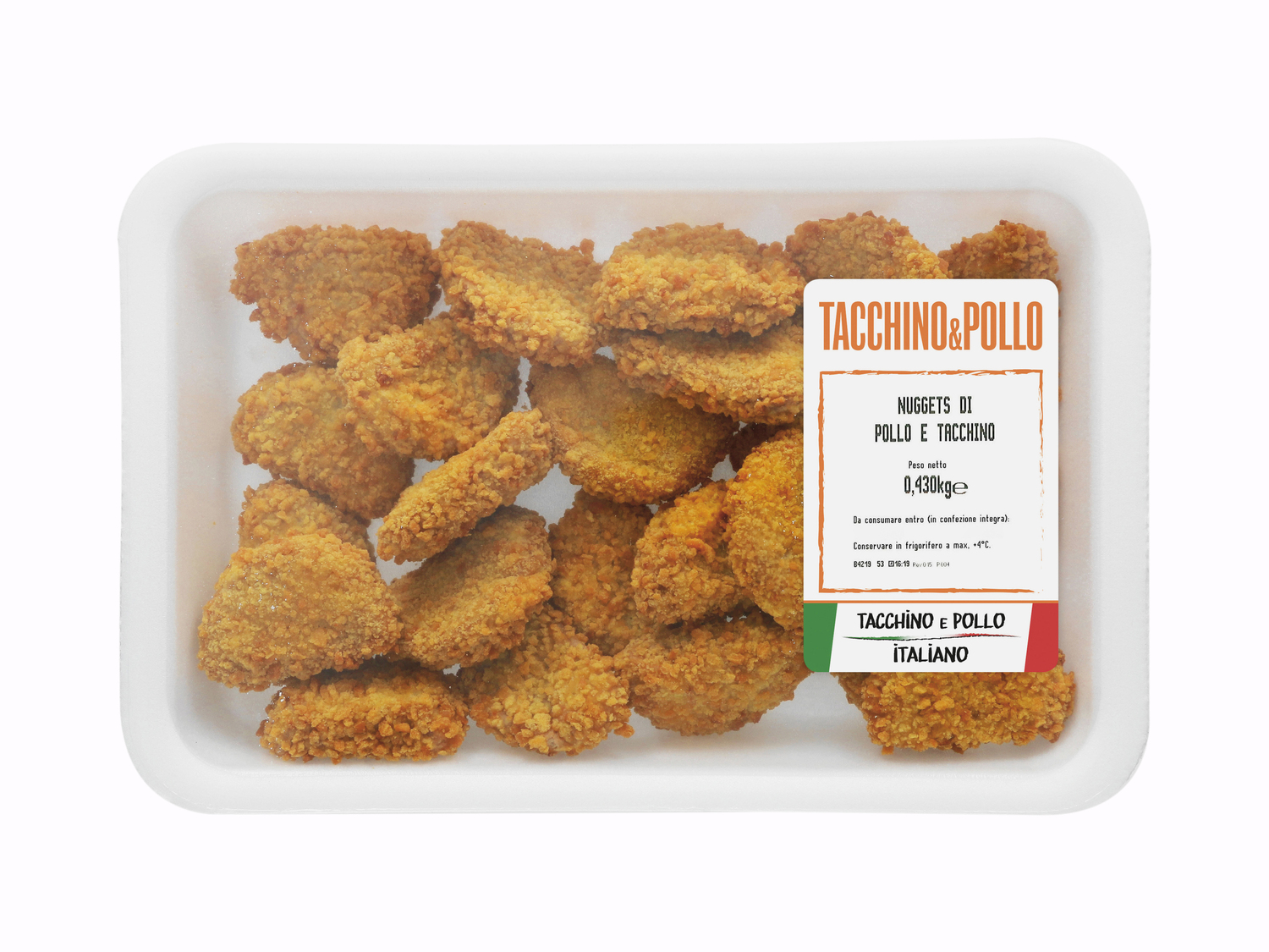 Nuggets di tacchino , prezzo 1.69 €