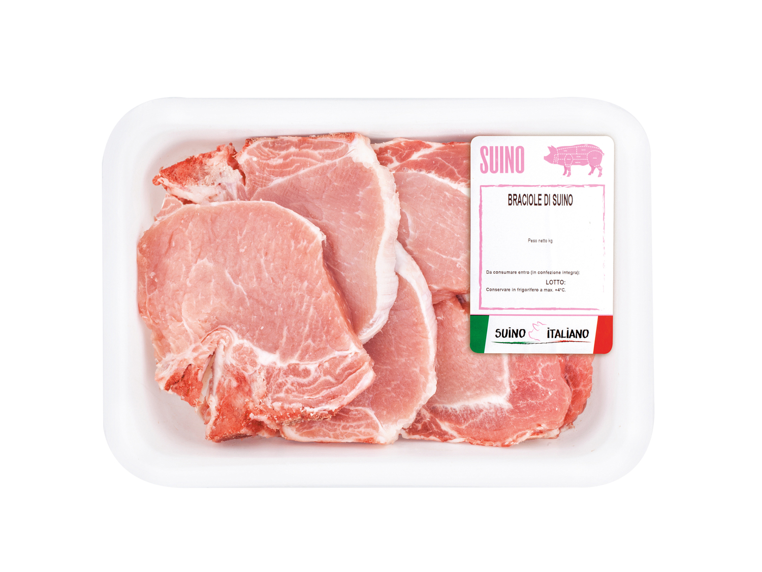 Braciole di suino , prezzo 3.49 €
- Ottime da cucinare alla griglia