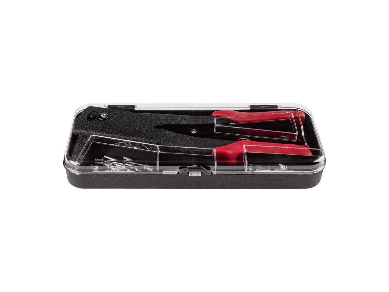Set rivettatrice , prezzo 8.99 EUR
Set rivettatrice
- Con 4 diverse teste di ...