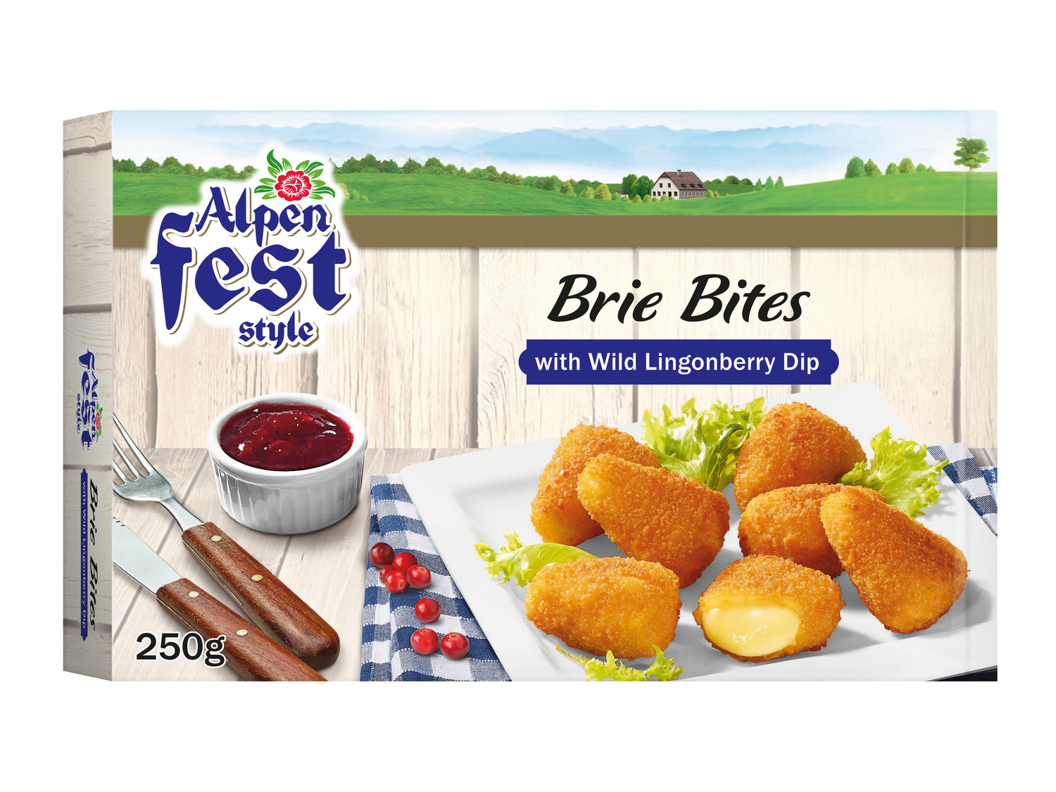 Bocconcini di formaggio Alpen Fest Style, prezzo 2.19 €
- Di Emmental o Brie
- ...