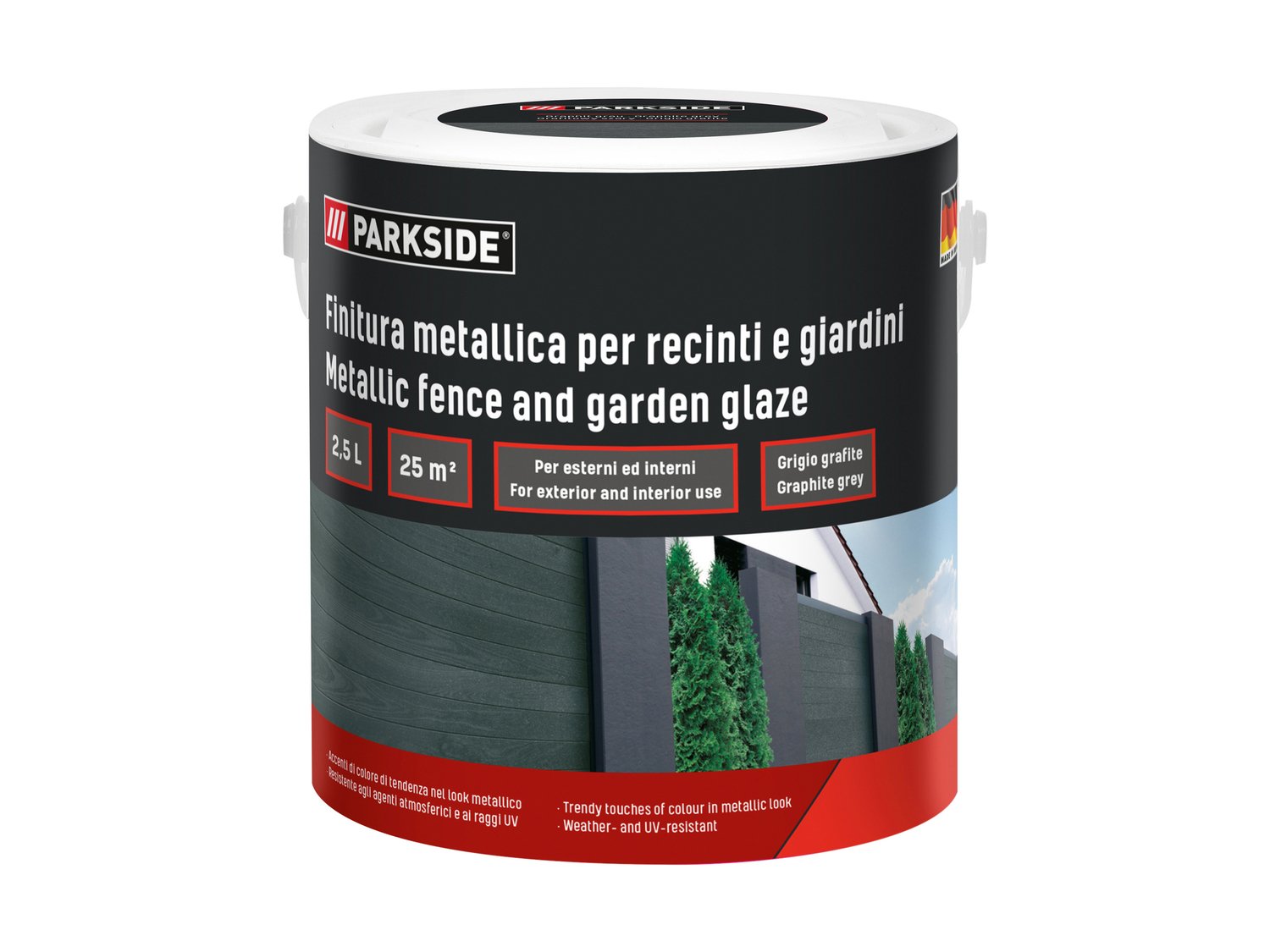 Finitura metallica per recinti e giardini Parkside, prezzo 12.99 €
2,5 ...