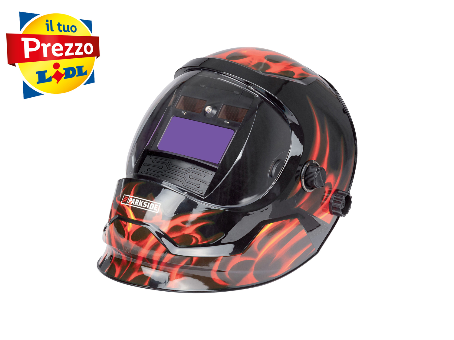Maschera automatica da saldatore con LED Parkside, prezzo 34.99 € 
- Con LED ...