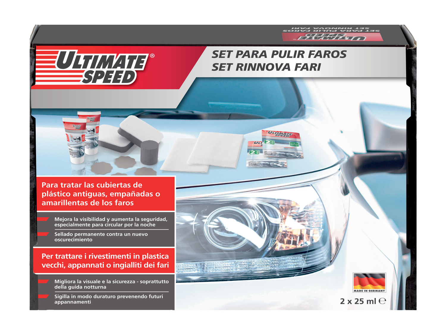 Set rinnova fari Ultimate Speed, prezzo 9.99 €
- Sistema a 2 componenti
- ...
