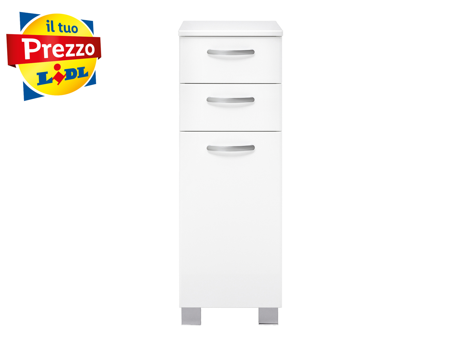 Mobiletto da bagno Livarno Living, prezzo 49.00 €
- Piano d‘appoggio e piedini ...