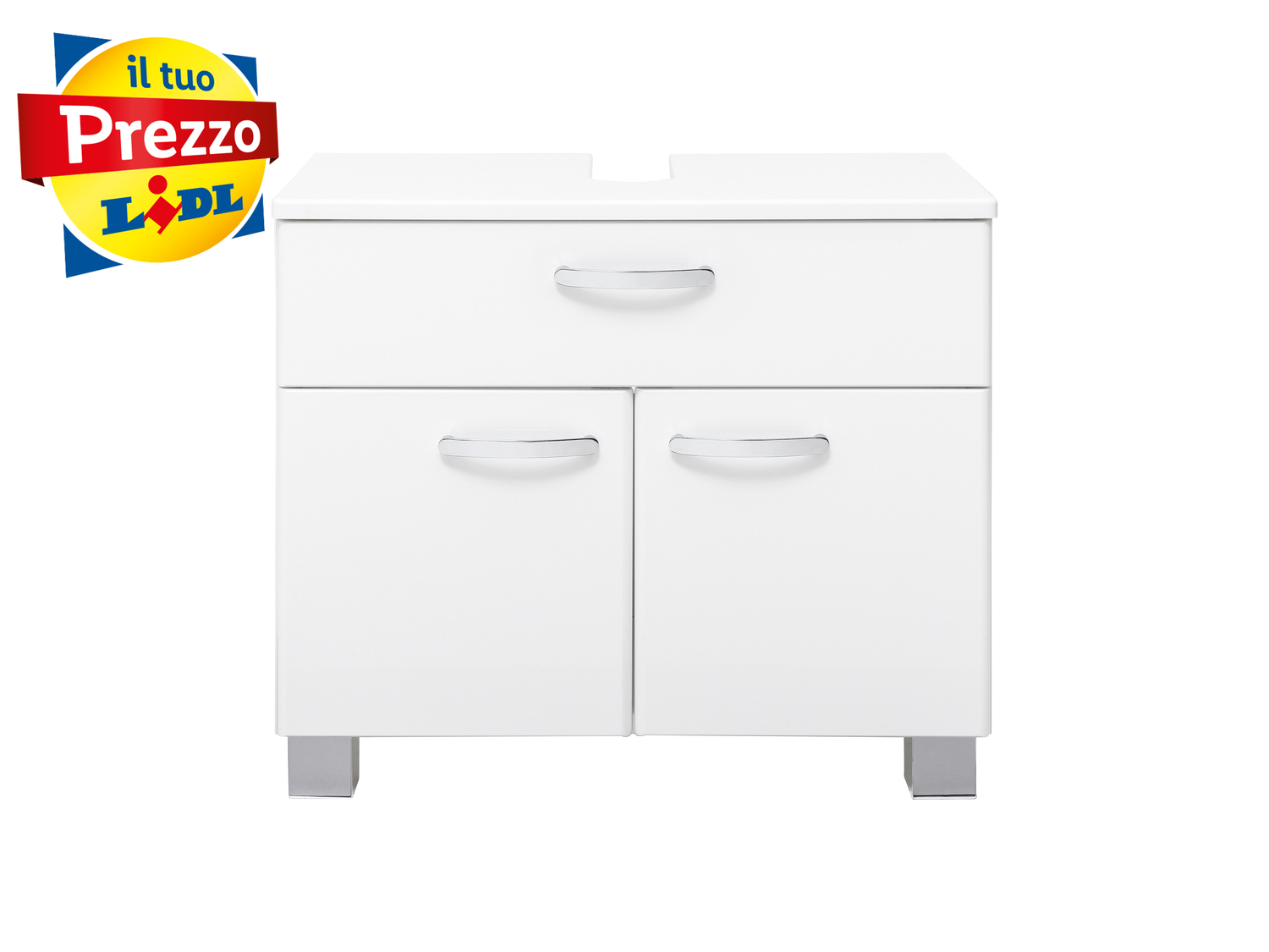 Mobiletto sottolavabo Livarno Living, prezzo 65.00 €
- Con incavo per sifone ...