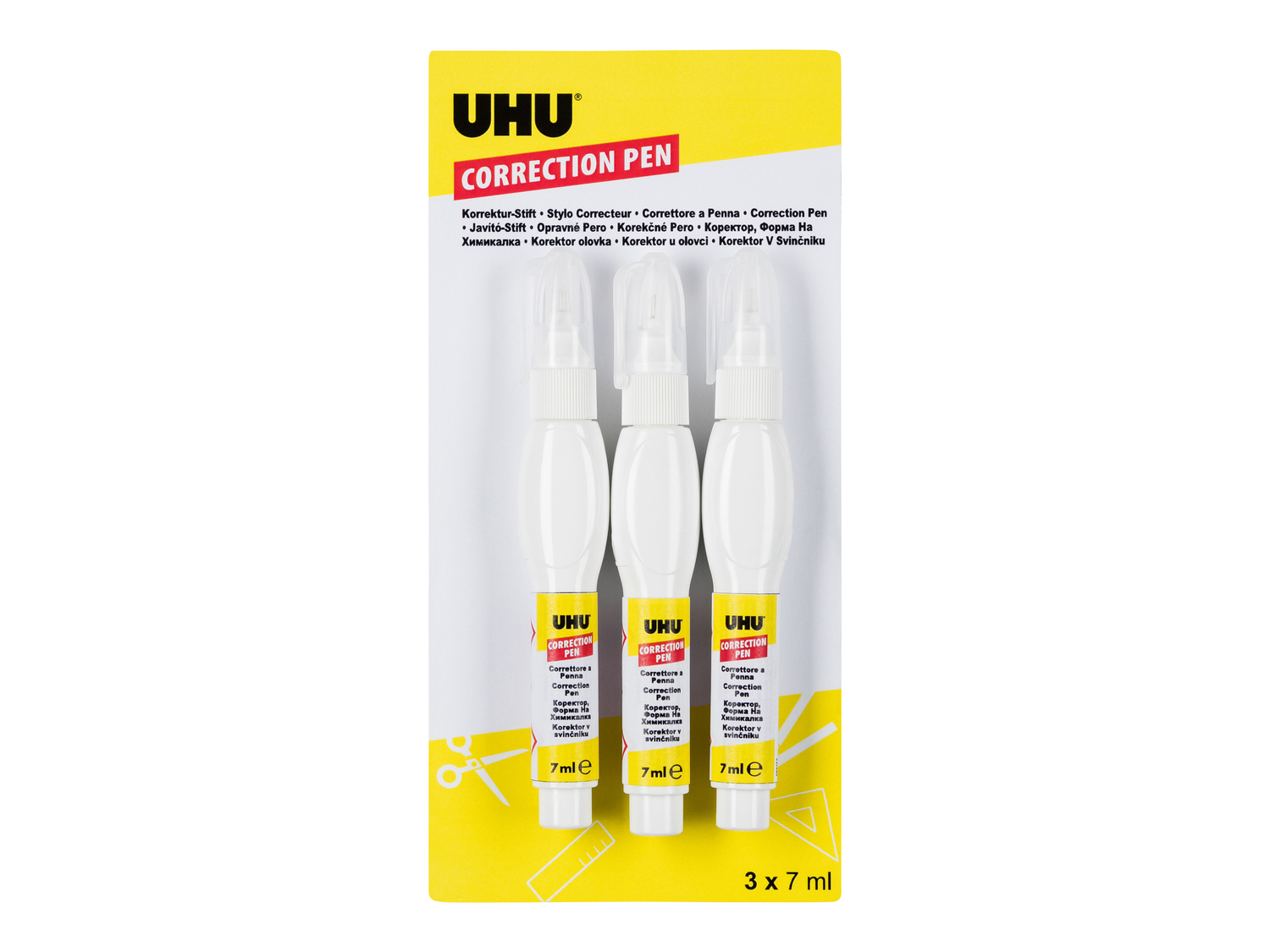 Correttore a nastro o a penna Uhu, prezzo 2.99 €
3 pezzi
Caratteristiche