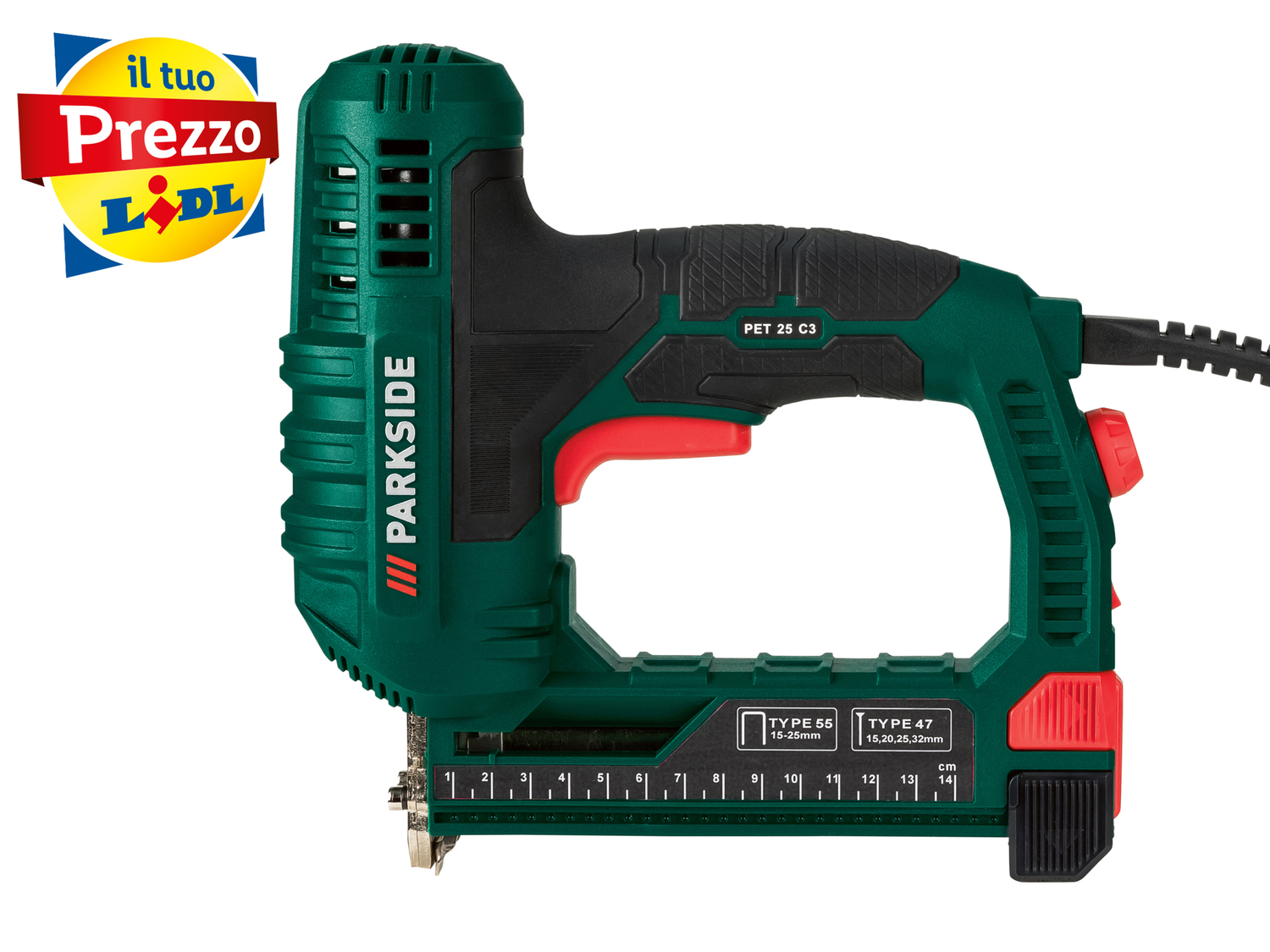 Pistola sparapunti elettrica Parkside PET 35 C3, prezzo 19.99 €
- Rotella per ...