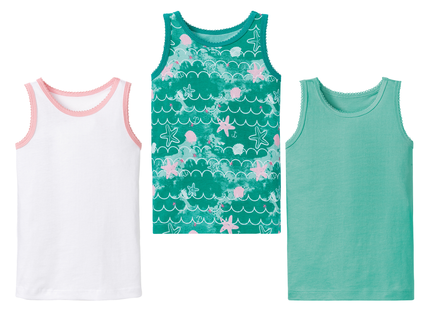 Canotta da bambina Lupilu, prezzo 5.99 €
3 pezzi - Misure: 1-6 anni
- Puro ...