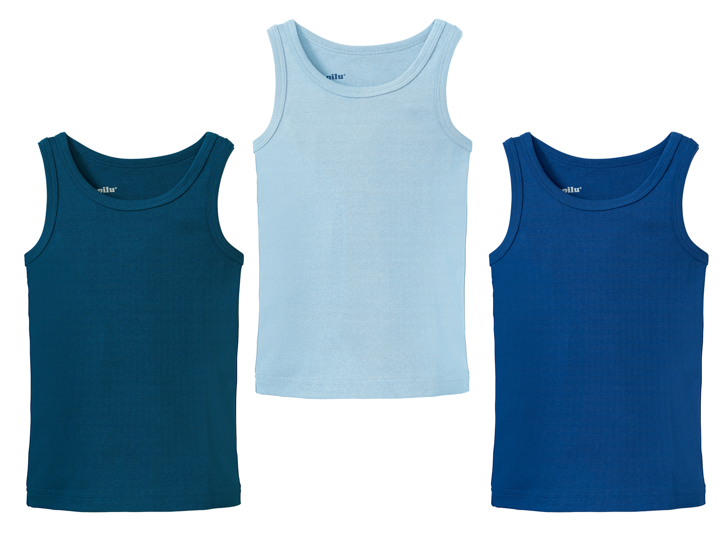 Canotta da bambino Lupilu, prezzo 5.99 €
3 pezzi - Misure: 1-6 anni
- Puro ...