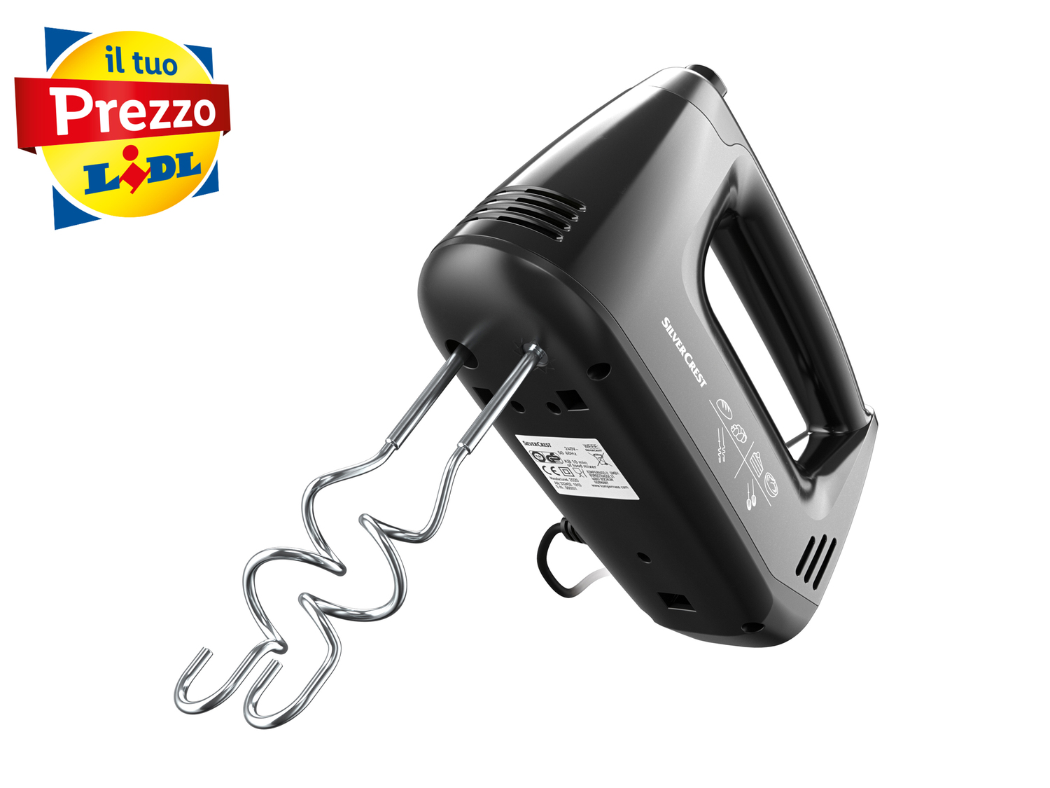 Sbattitore elettrico Silvercrest Kitchen Tools, prezzo 12.99 €
- 5 livelli ...