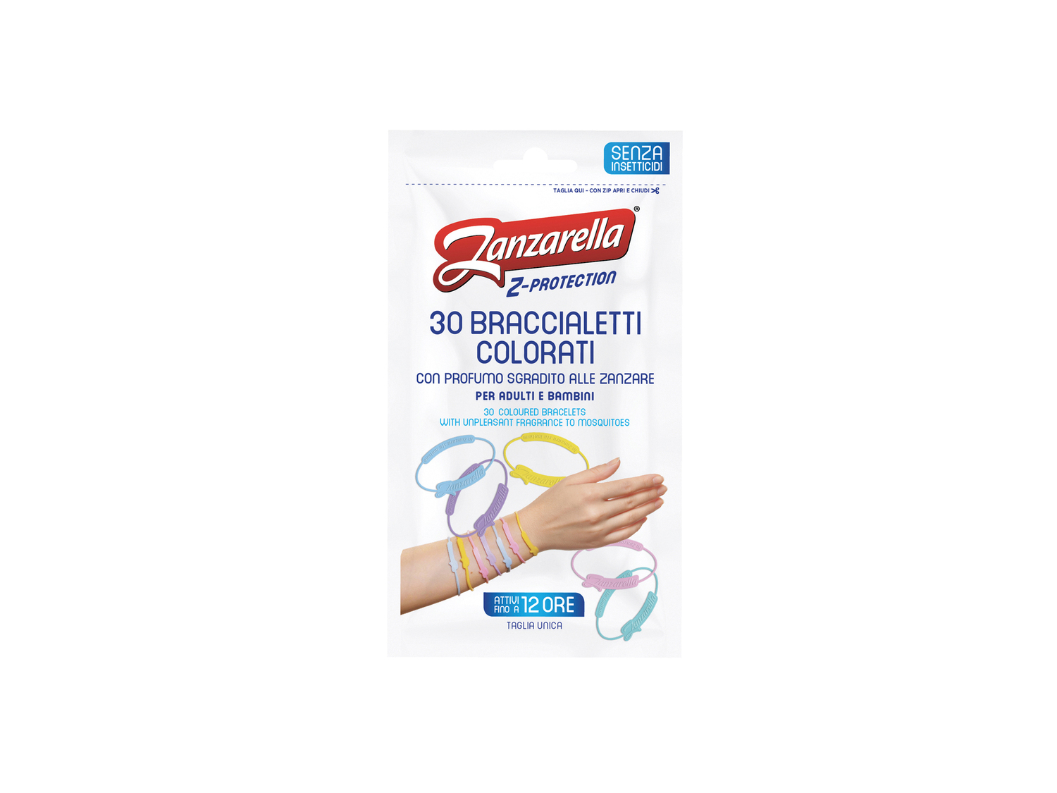 Bracciali anti-zanzare , prezzo 3.99 €
- 30 pezzi
- Per adulti e bambini