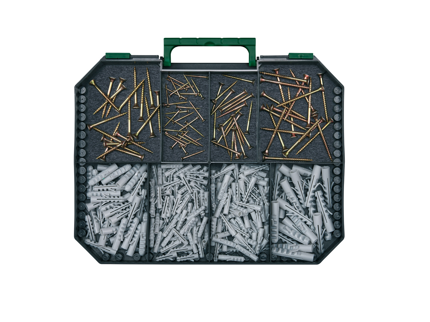 Set tasselli, viti e punte Parkside, prezzo 24.99 €
400 pezzi
- Set punte: ...