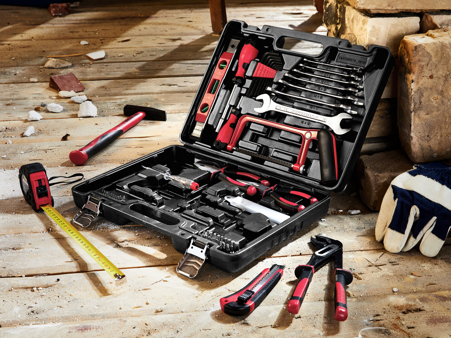 Valigetta con utensili Parkside, prezzo 29.99 €
64 pezzi
Caratteristiche
- VPA GS