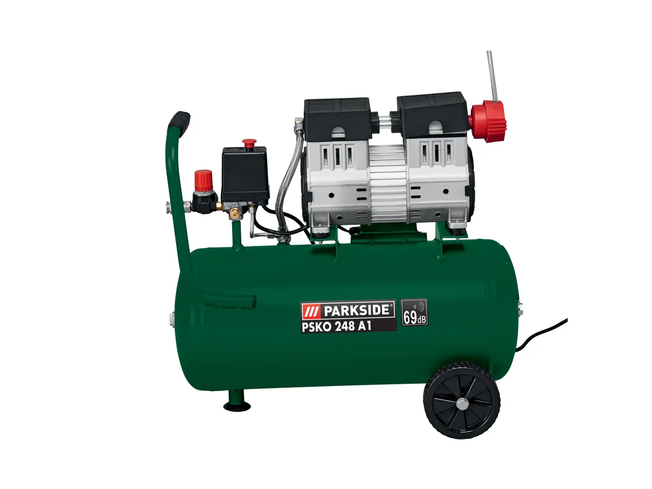 Compressore Parkside, prezzo 129 EUR
Compressore 24L
- Motore a 2 cilindri silenzioso* ...
