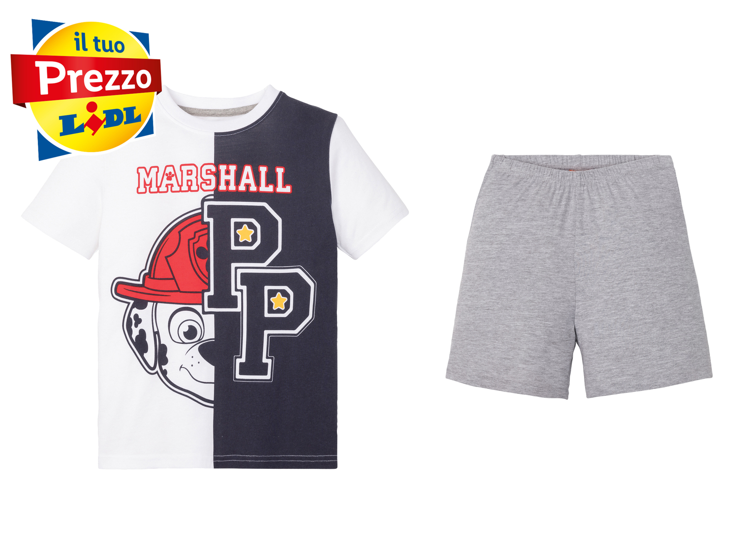 Pigiama corto per bambini Mickey Mouse, Paw Patrol, Batman Oeko-tex, prezzo 4.99 ...