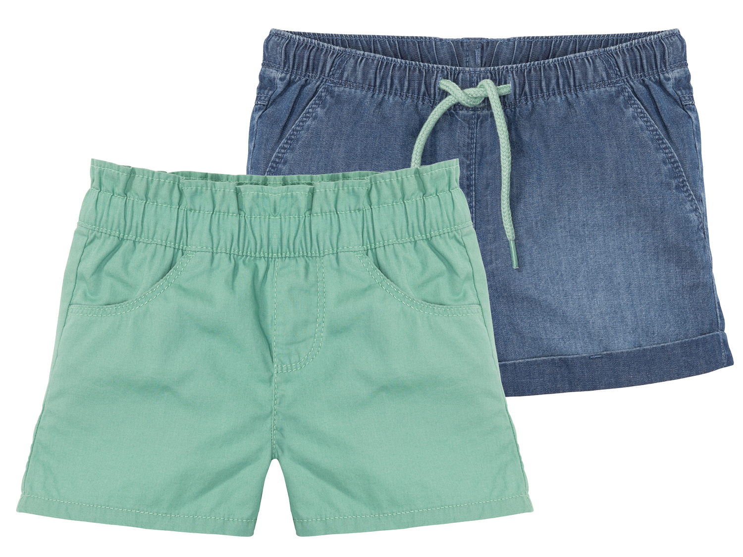 Shorts da bambina Lupilu, prezzo 6.99 €
2 pezzi - Misure: 1-6 anni
- Puro ...