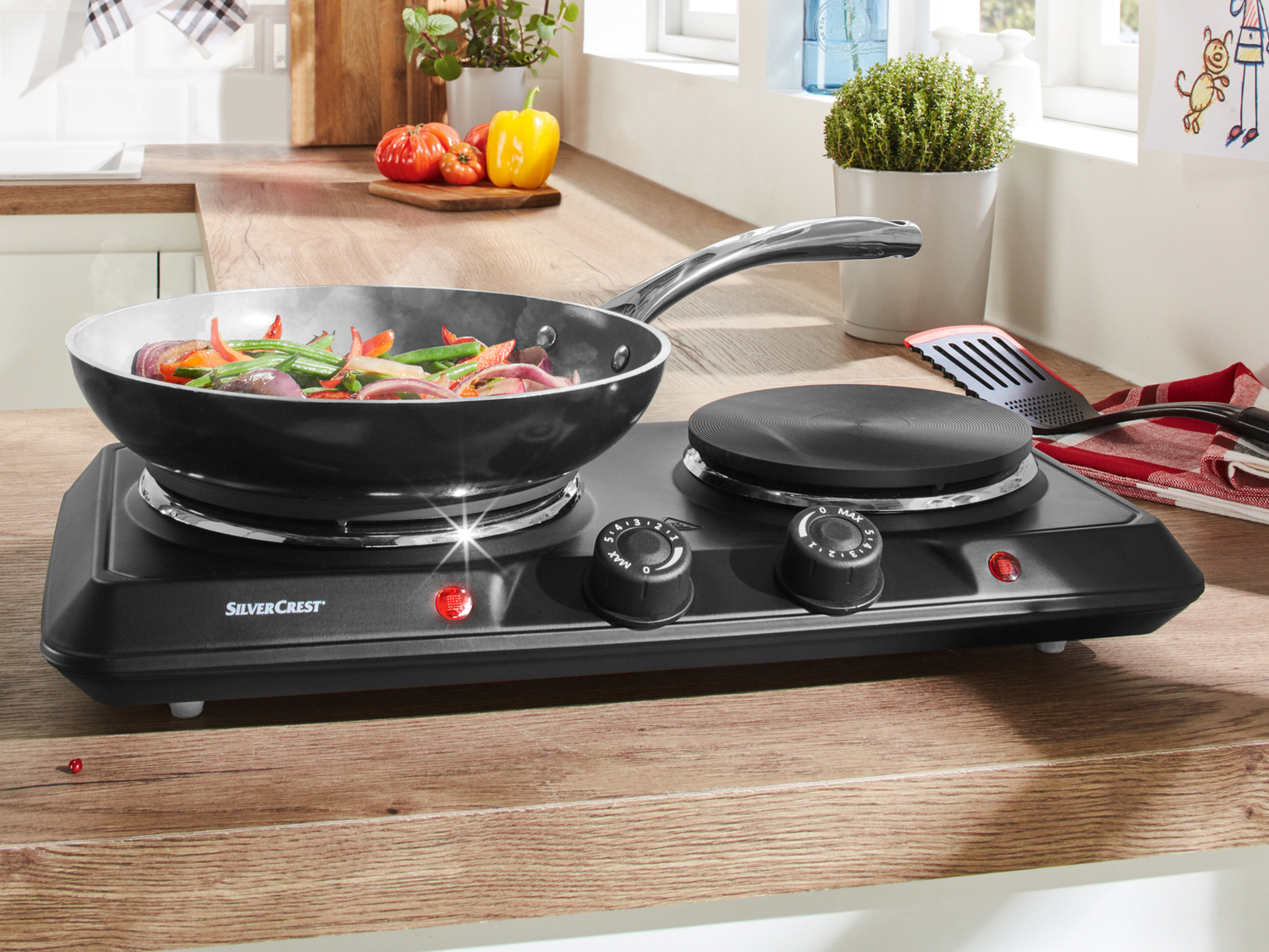 Fornello elettrico doppio Silvercrest Kitchen Tools, prezzo 19.99 €
- ...