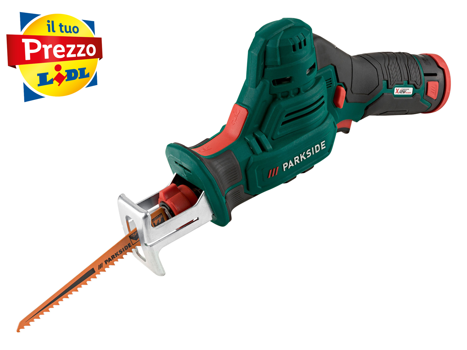 Seghetto ricaricabile Parkside, prezzo 39.99 €
- Mandrino a serraggio ...