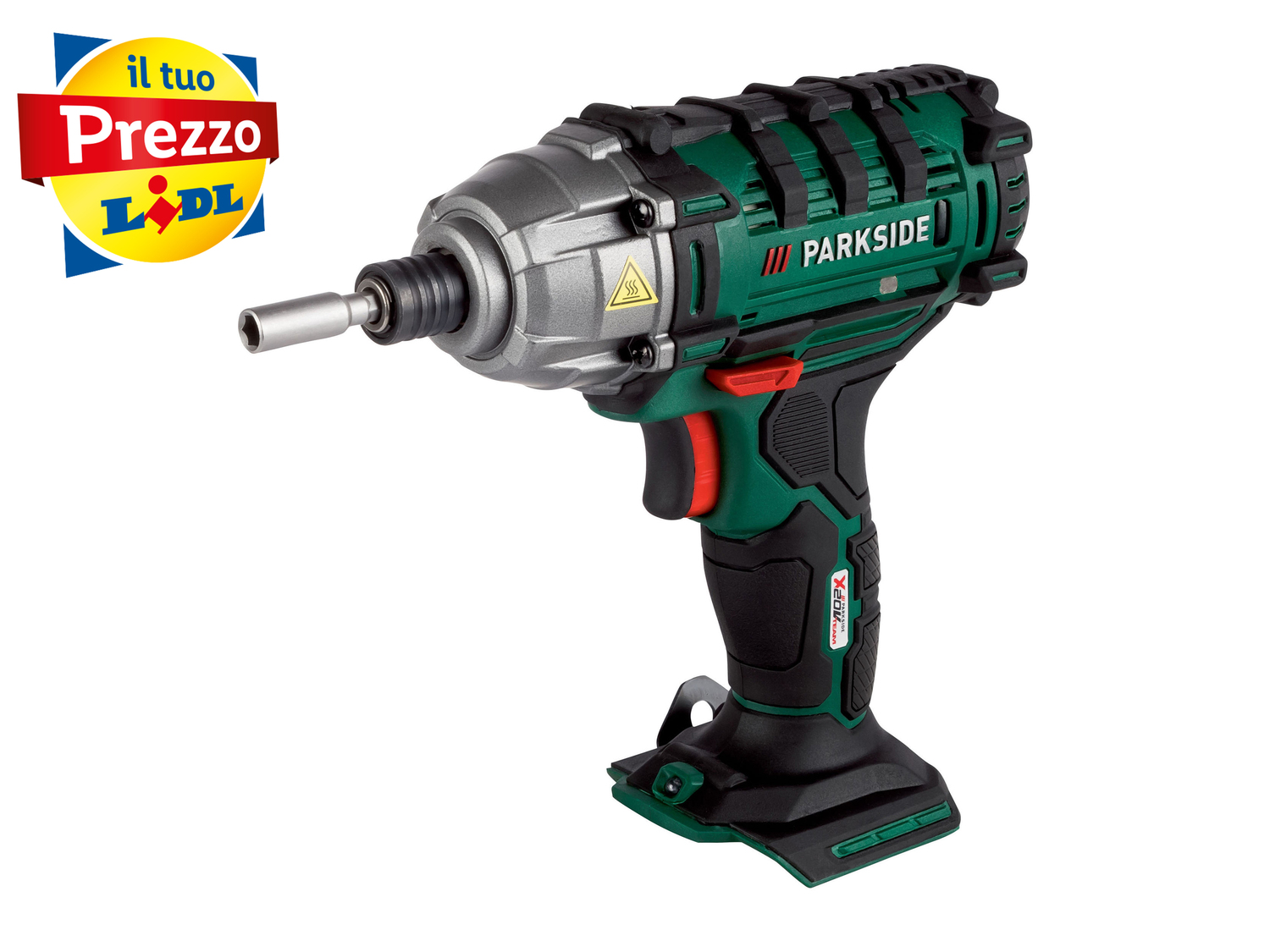 Avvitatore a percussione ricaricabile Parkside, X20VTeam, prezzo 24.99 €
Parkside ...