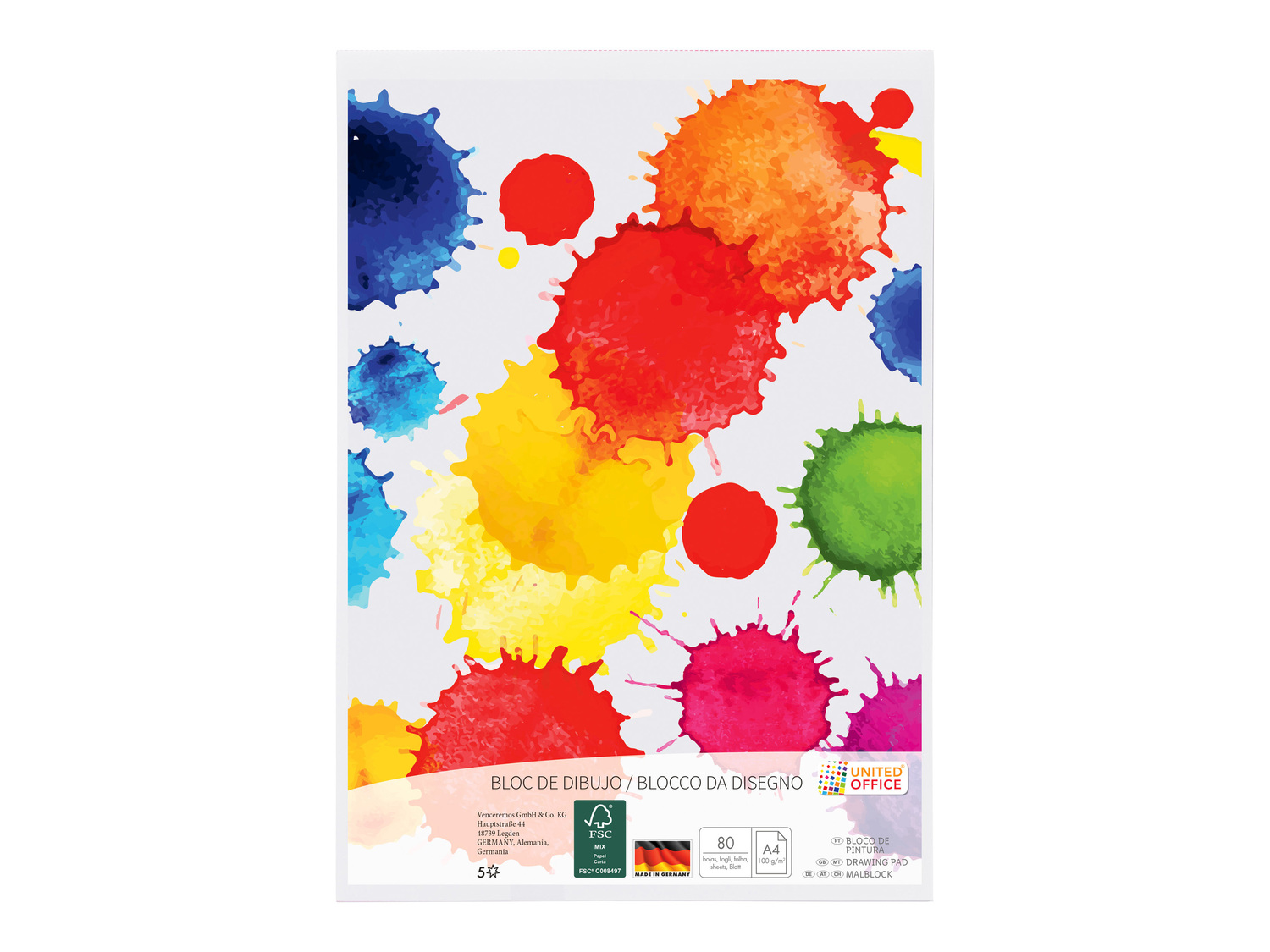 Blocco da disegno A4, 80 fogli United Office, prezzo 1.49 €
Caratteristiche
- ...