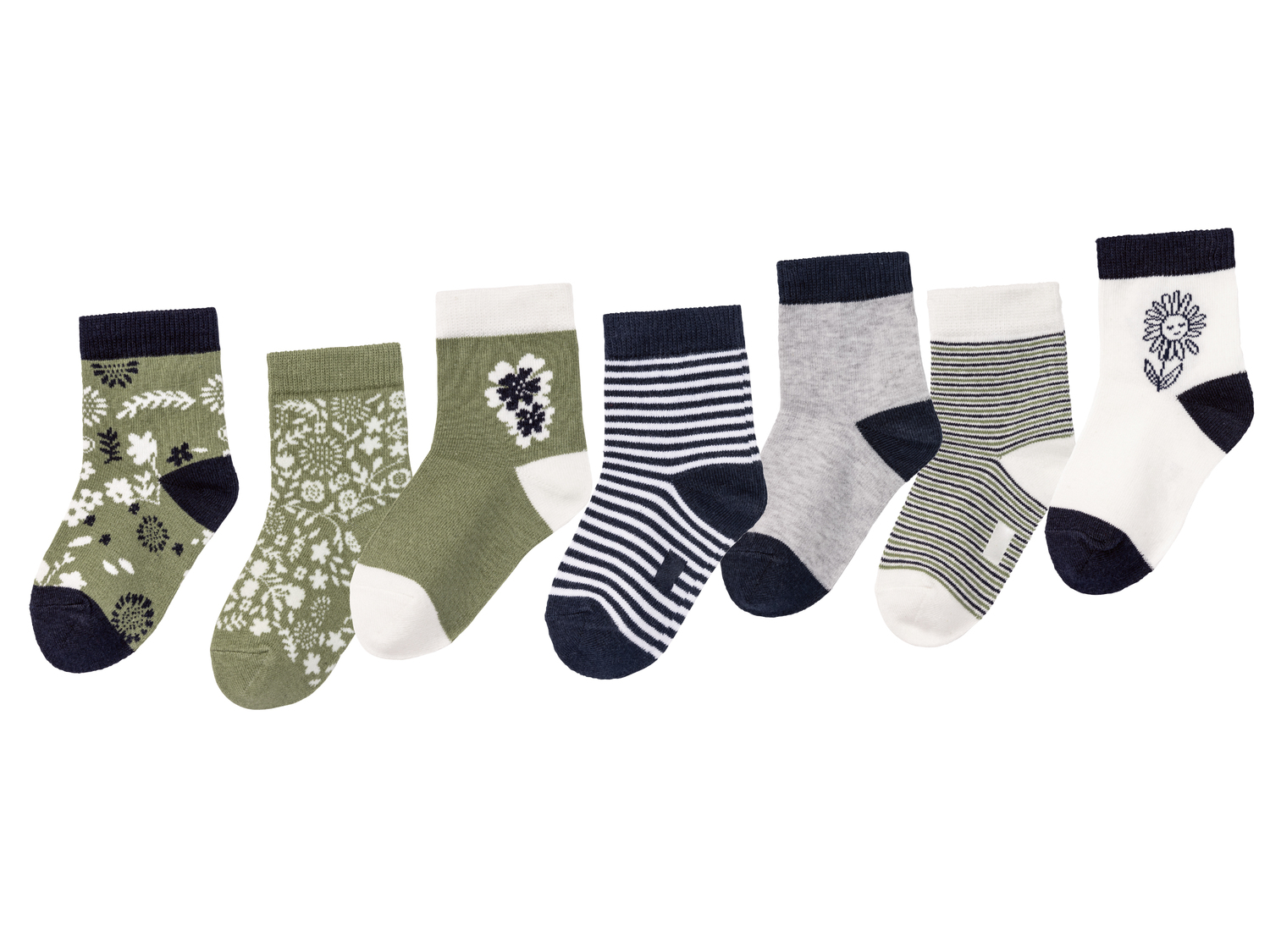 Calzini da bambina, 7 paia Lupilu, prezzo 4.99 €
Misure: 19-30
Taglie ...