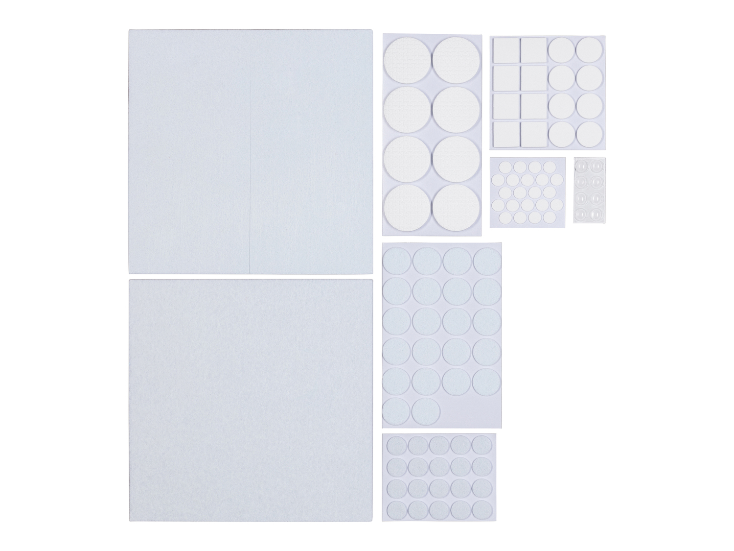 Set feltrini / protezioni adesive / cunei fermaporta , prezzo 1.49 €