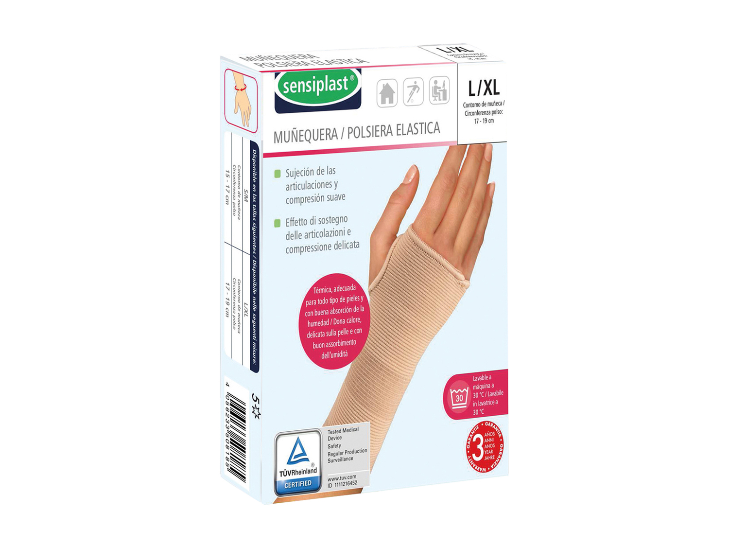 Fascia elastica Sensiplast, prezzo 3.99 €
Taglie: S-XL
- Effetto di ...