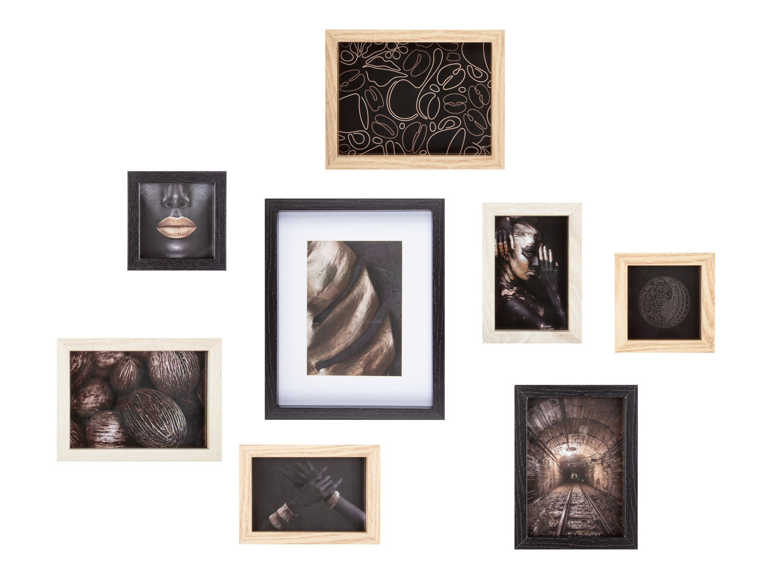 Cornice portafoto multipla o set cornice portafoto, 8 pezzi Melinera, prezzo 9.99 ...