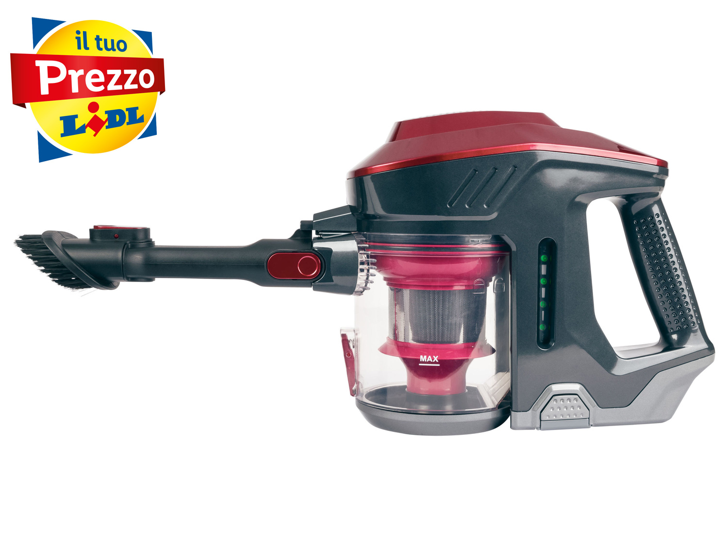 Aspirapolvere ricaricabile 2 in 1 Silvercrest, prezzo 69.00 €
- Tecnologia Cyclone ...