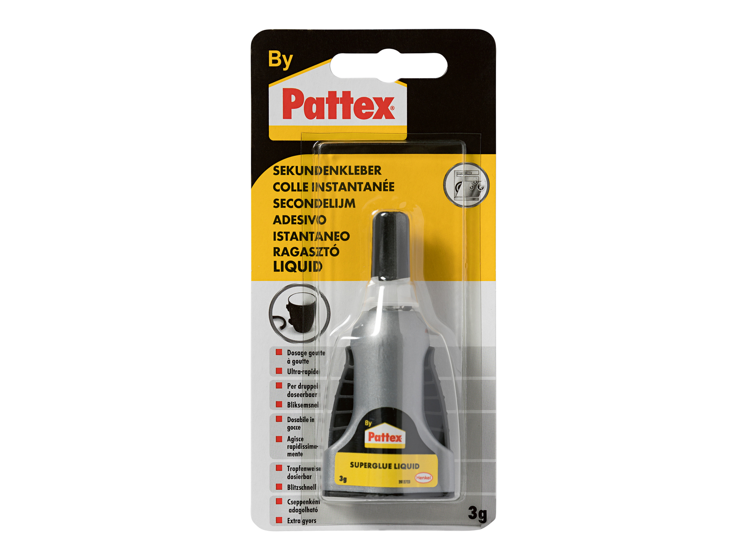 Colla istantanea Pattex, prezzo 1.99 €
Caratteristiche