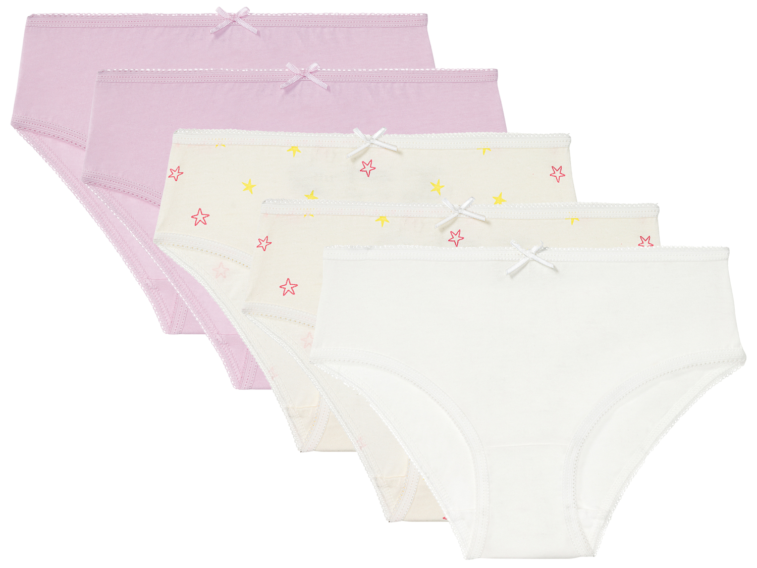 Slip da bambina Lupilu, prezzo 4.99 €
5 pezzi - Misure: 1-6 anni
- Puro ...