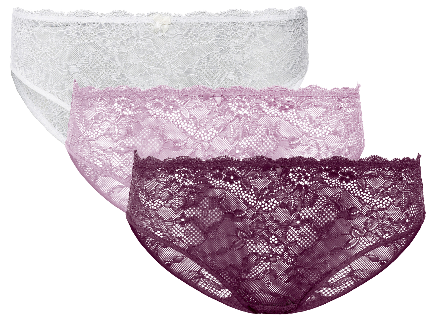 Slip da donna con pizzo Esmara Lingerie, prezzo 5.99 €
3 pezzi - Misure: ...