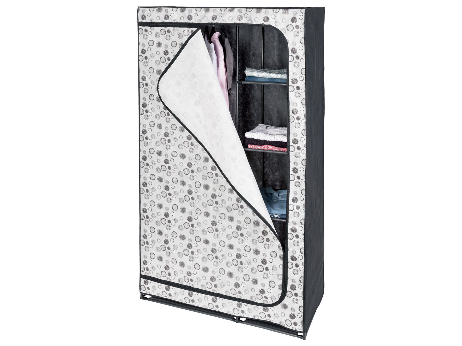Armadio in tessuto Livarno Living, prezzo 19.99 €
- 2 ripiani grandi ...