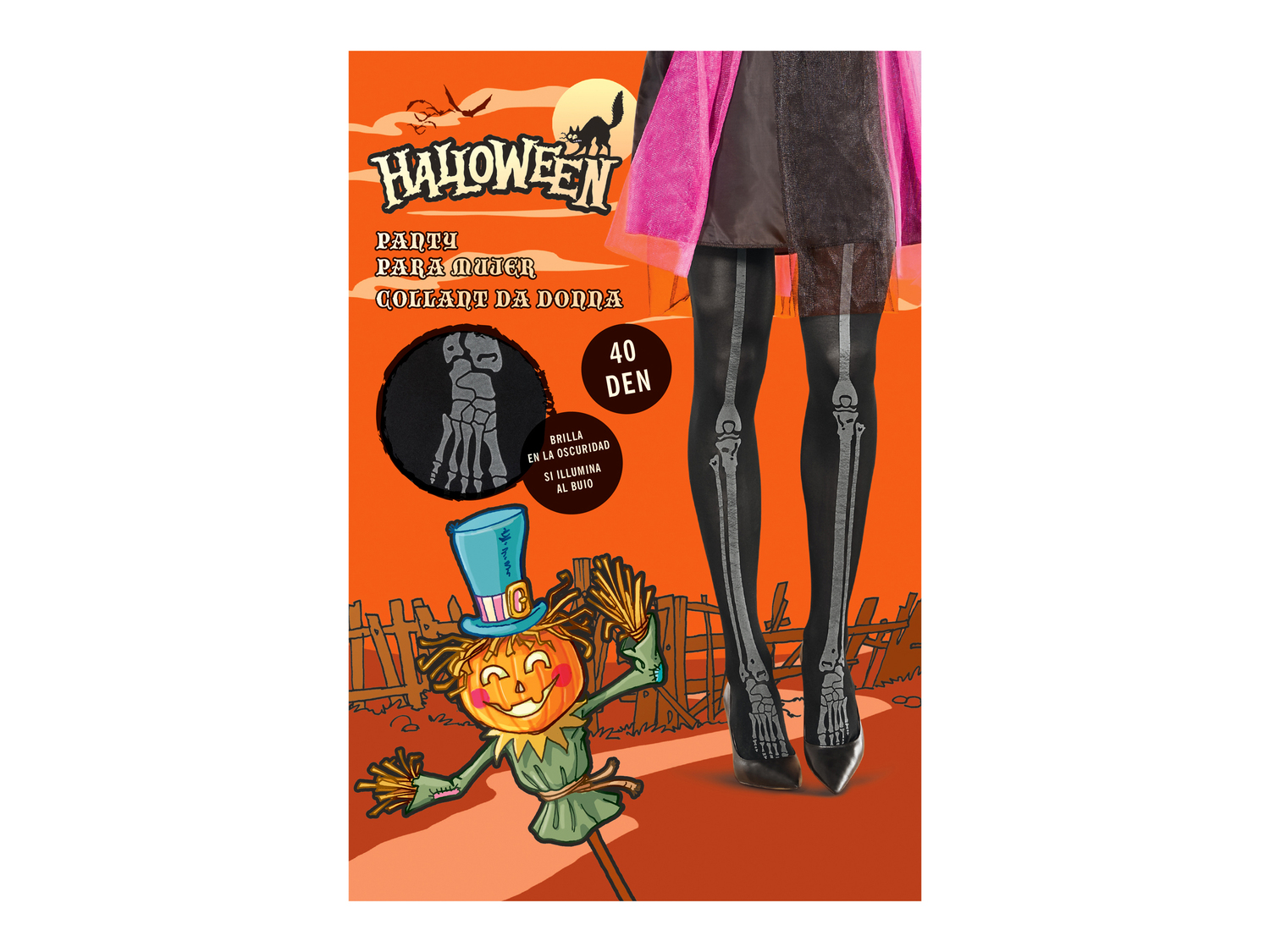 Collant di Halloween per donna Oeko-tex, prezzo 2.99 &#8364; 
Misure: S-L
Taglie ...