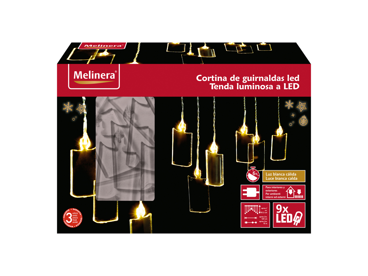 Catena luminosa natalizia Melinera, prezzo 9.99 €
- Per ambienti interni ...