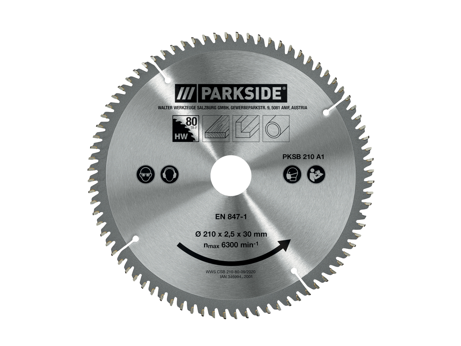 Lama per sega circolare Parkside, prezzo 4.99 €
- Diametro: 210 mm
Caratteristiche