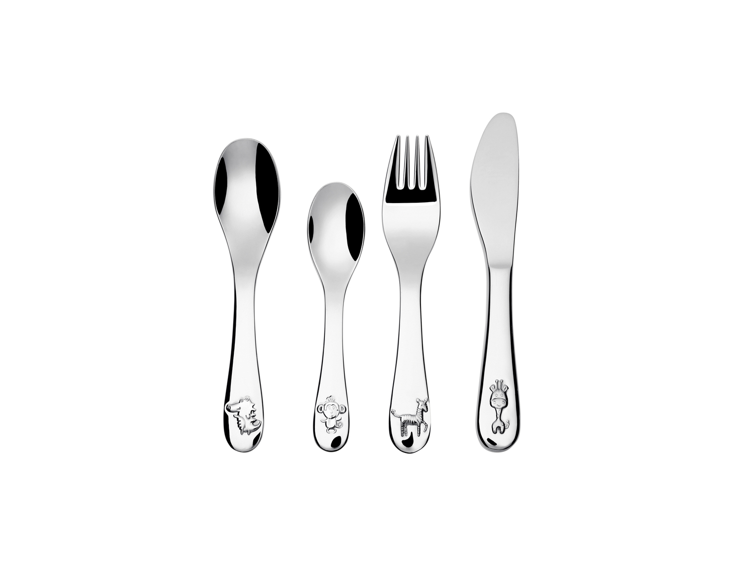 Set posate per bambini Ernesto, prezzo 4.99 €
4 pezzi
- In acciaio inossidabile
- ...
