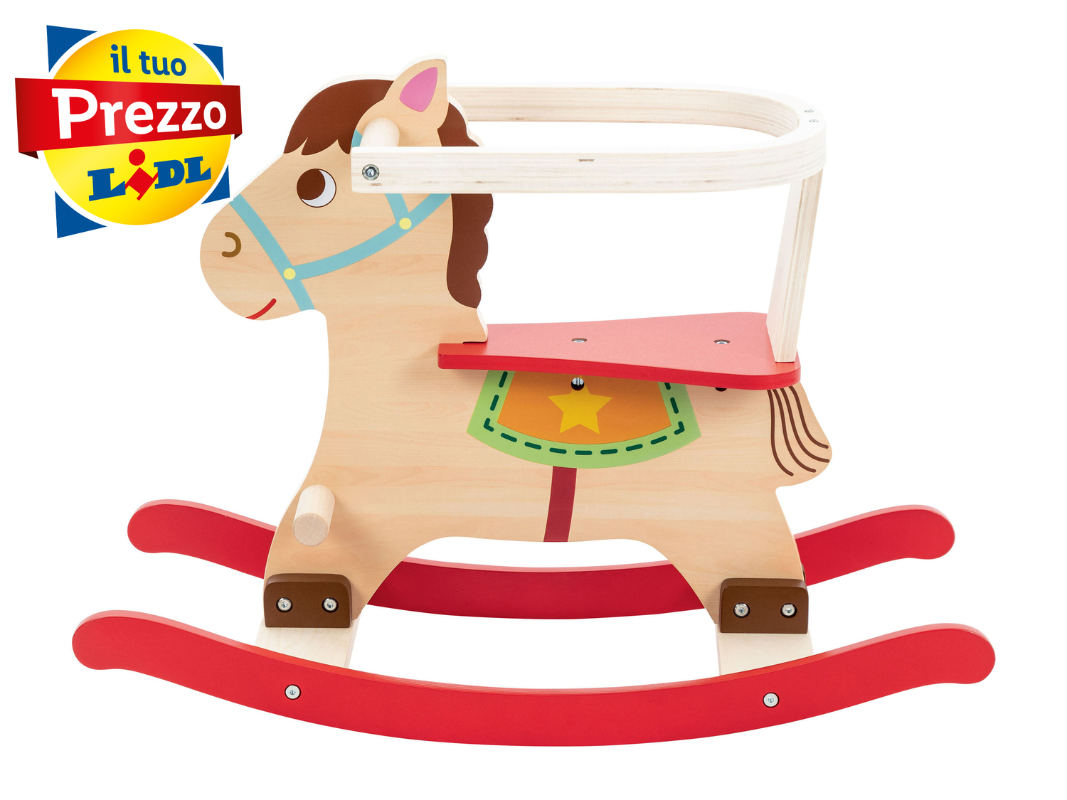 Triciclo, cavallo a dondolo o carrello primi passi in legno Playtive, prezzo 19.99 ...