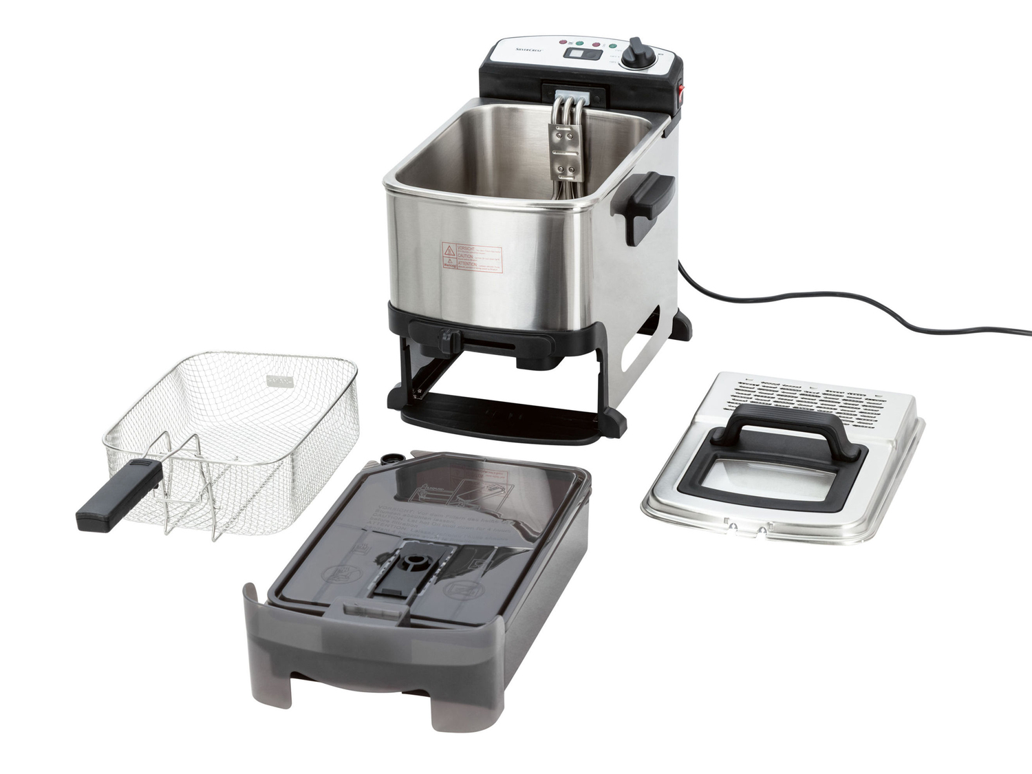 Friggitrice Silvercrest Kitchen Tools, prezzo 69.00 €
- Con funzione di filtraggio ...