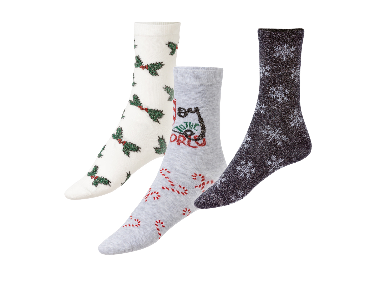 Calze natalizie da donna Esmara, prezzo 2.99 €
3 paia - Misure: 35-42
Taglie ...