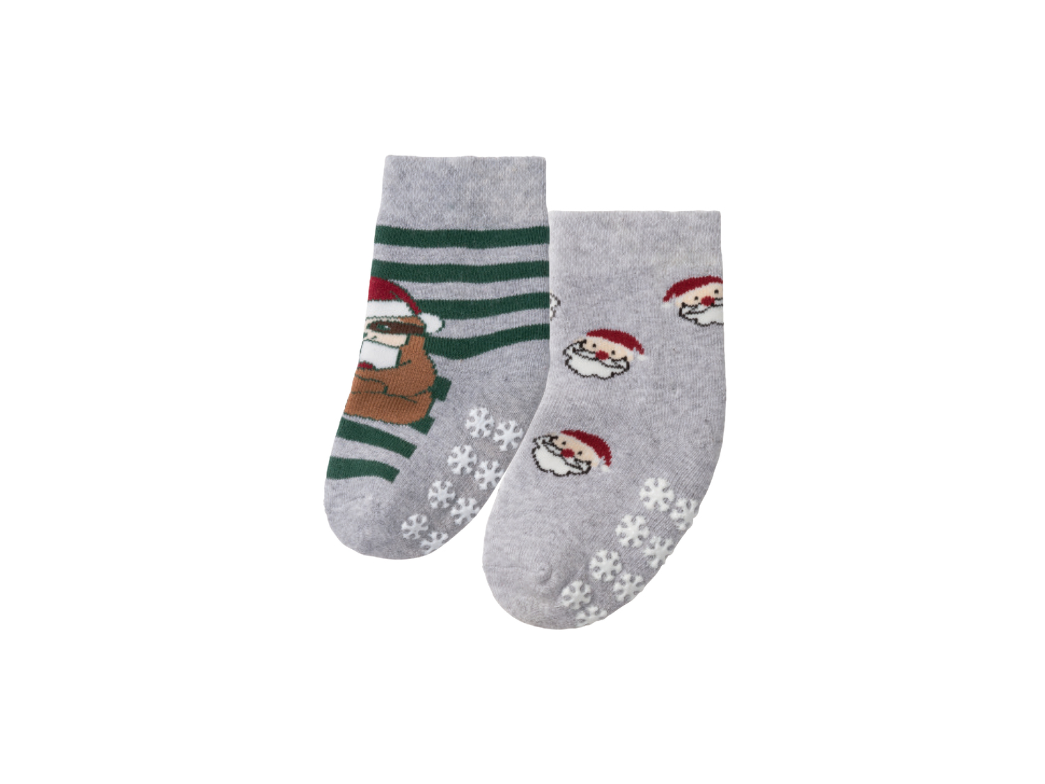 Calze antiscivolo natalizie per bambini Lupilu, prezzo 1.99 &#8364; 
2 paia ...