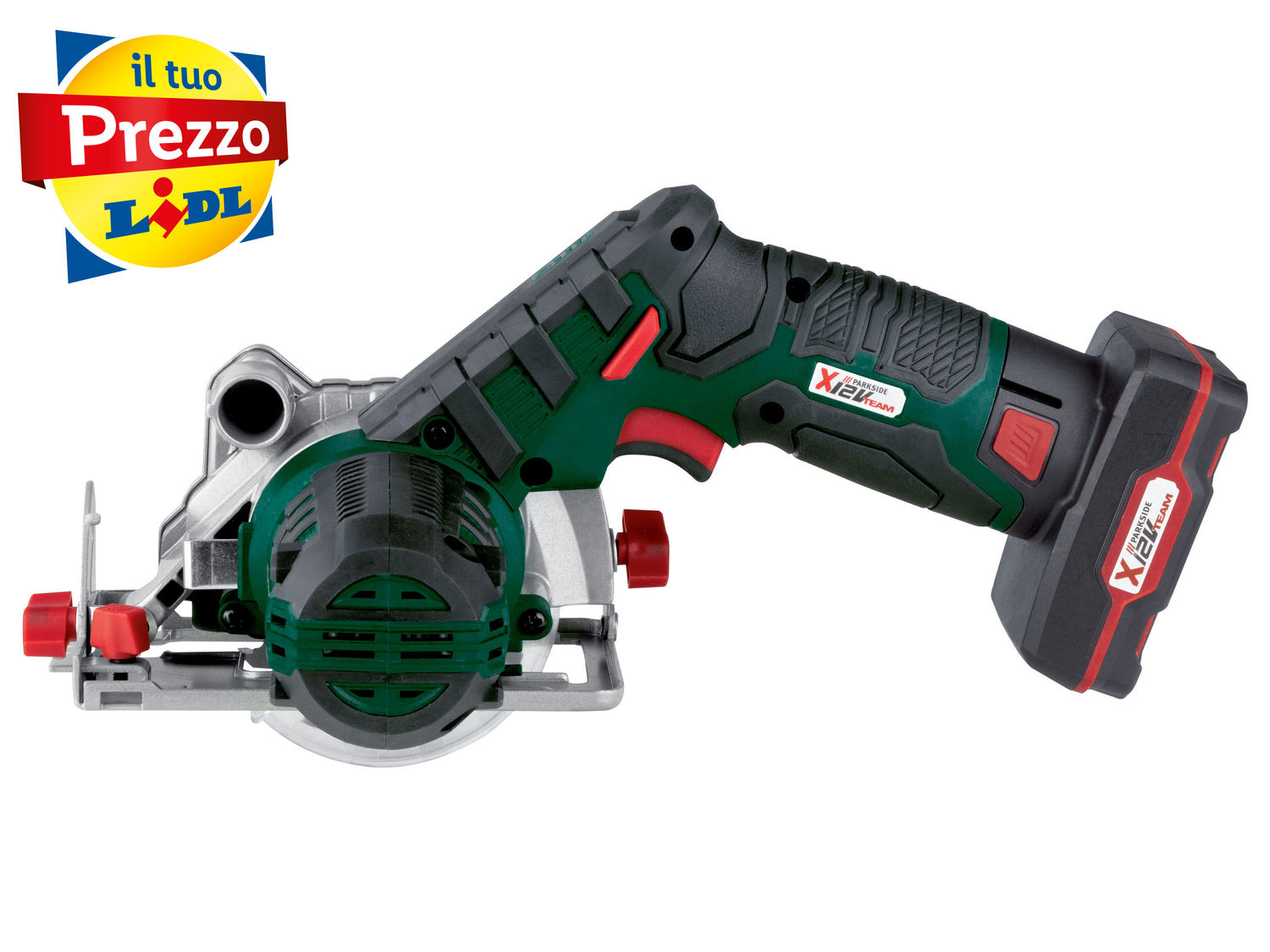 Sega circolare ricaricabile Parkside, X20VTeam, prezzo 39.99 €
- Constant Power ...