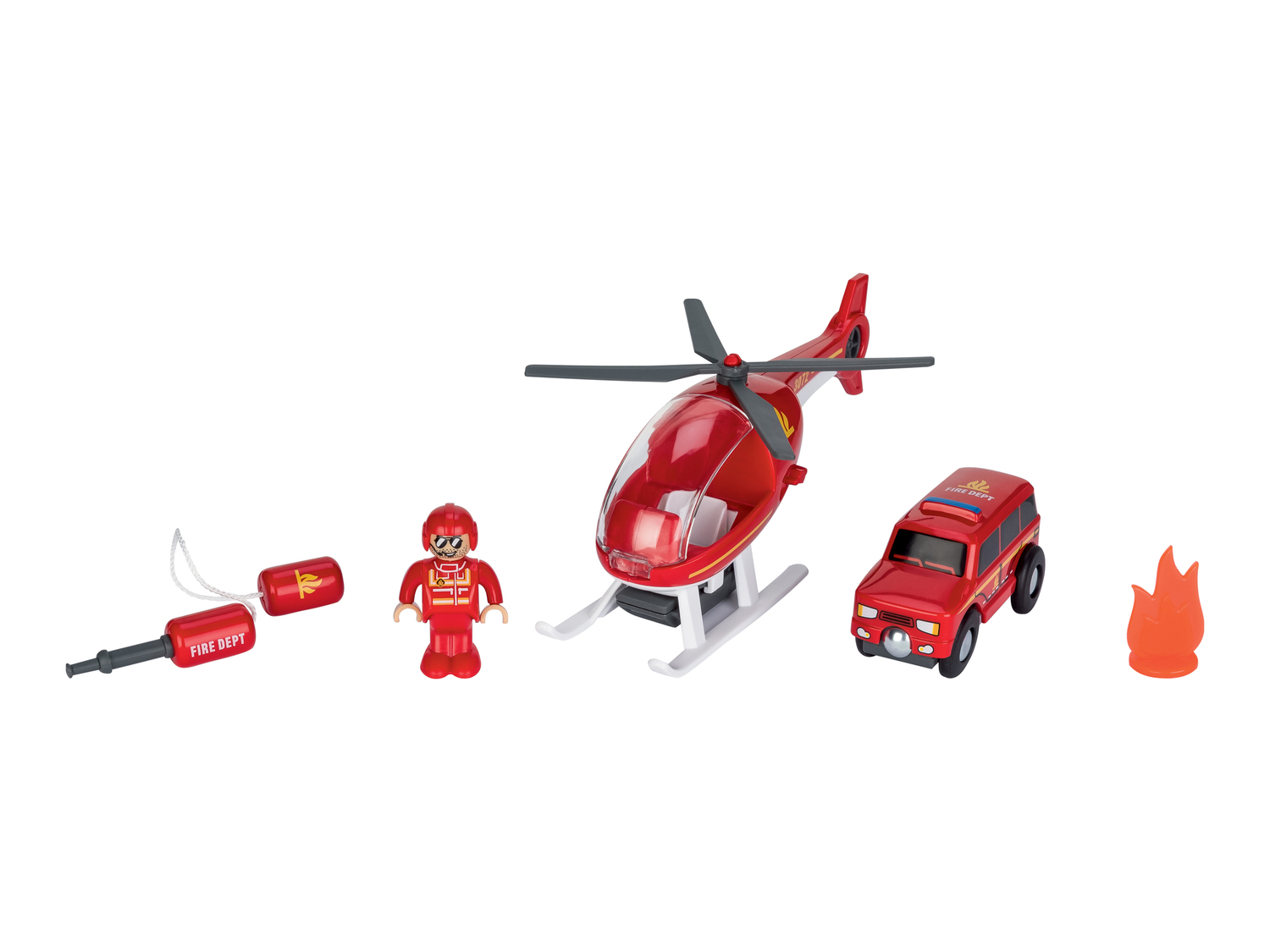 Set veicoli di emergenza per gioco pista in legno Playtive, prezzo 7.99 € ...