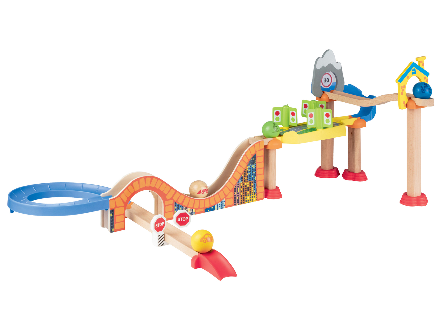 Pista per biglie in legno Playtive, prezzo 17.99 €
- Età minima: ...
