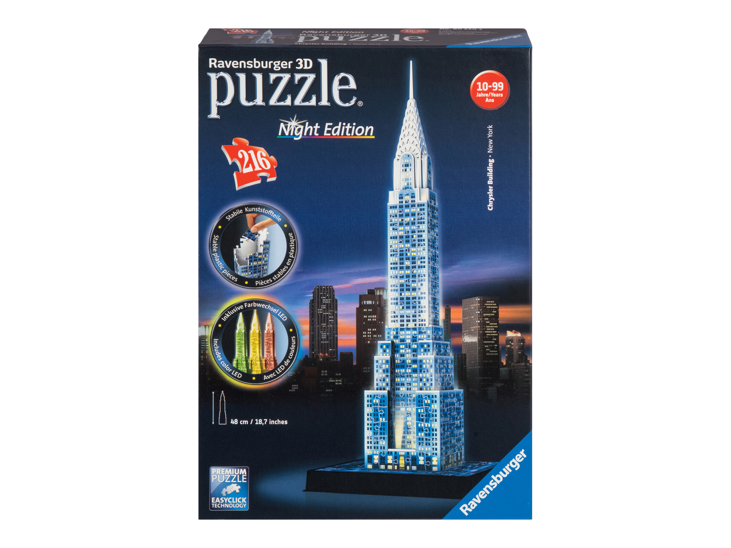 Puzzle 3D con LED Ravensburger, prezzo 19.99 €
- Età minima: ...