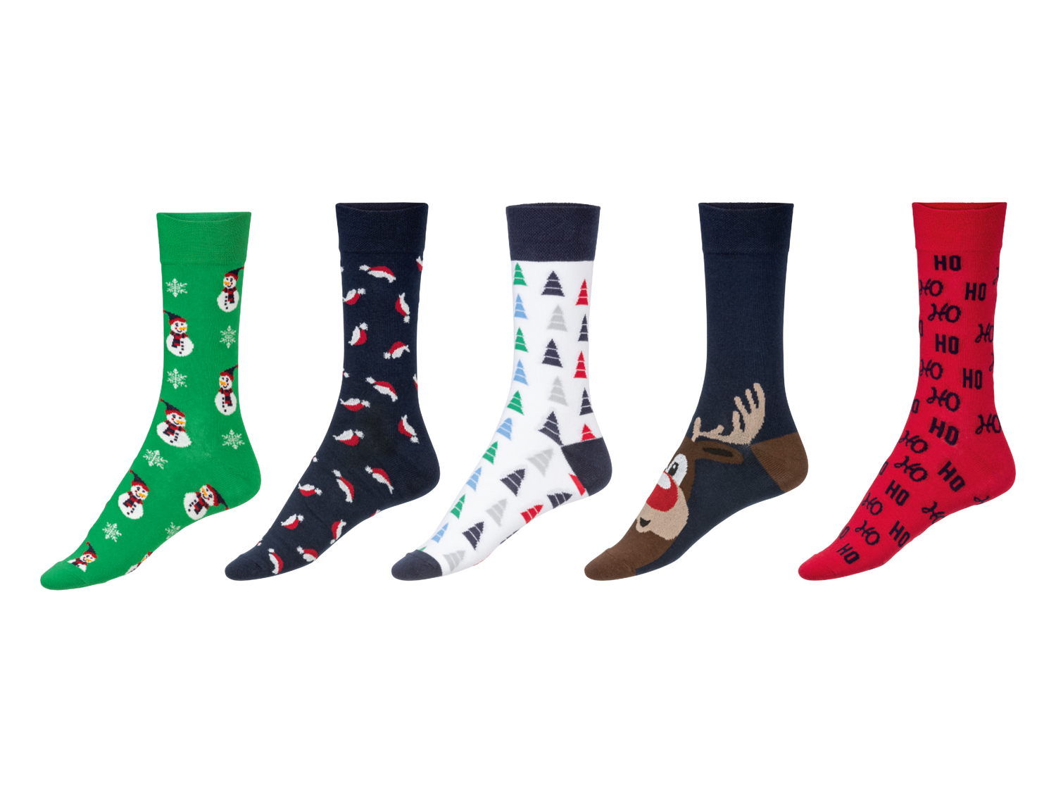 Calze natalizie da uomo Livergy, prezzo 4.99 €
5 paia - Misure: 39-46
Taglie ...