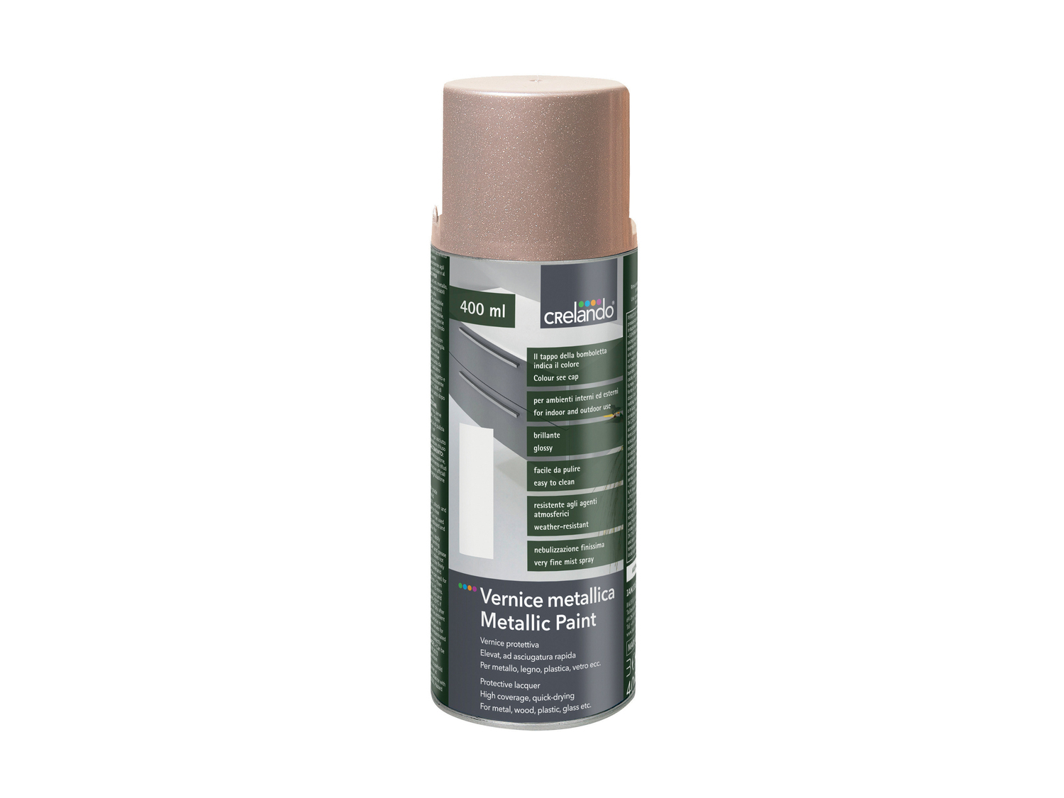 Vernice spray effetto pietra, metallica o argento Crelando, prezzo 3.99 € ...