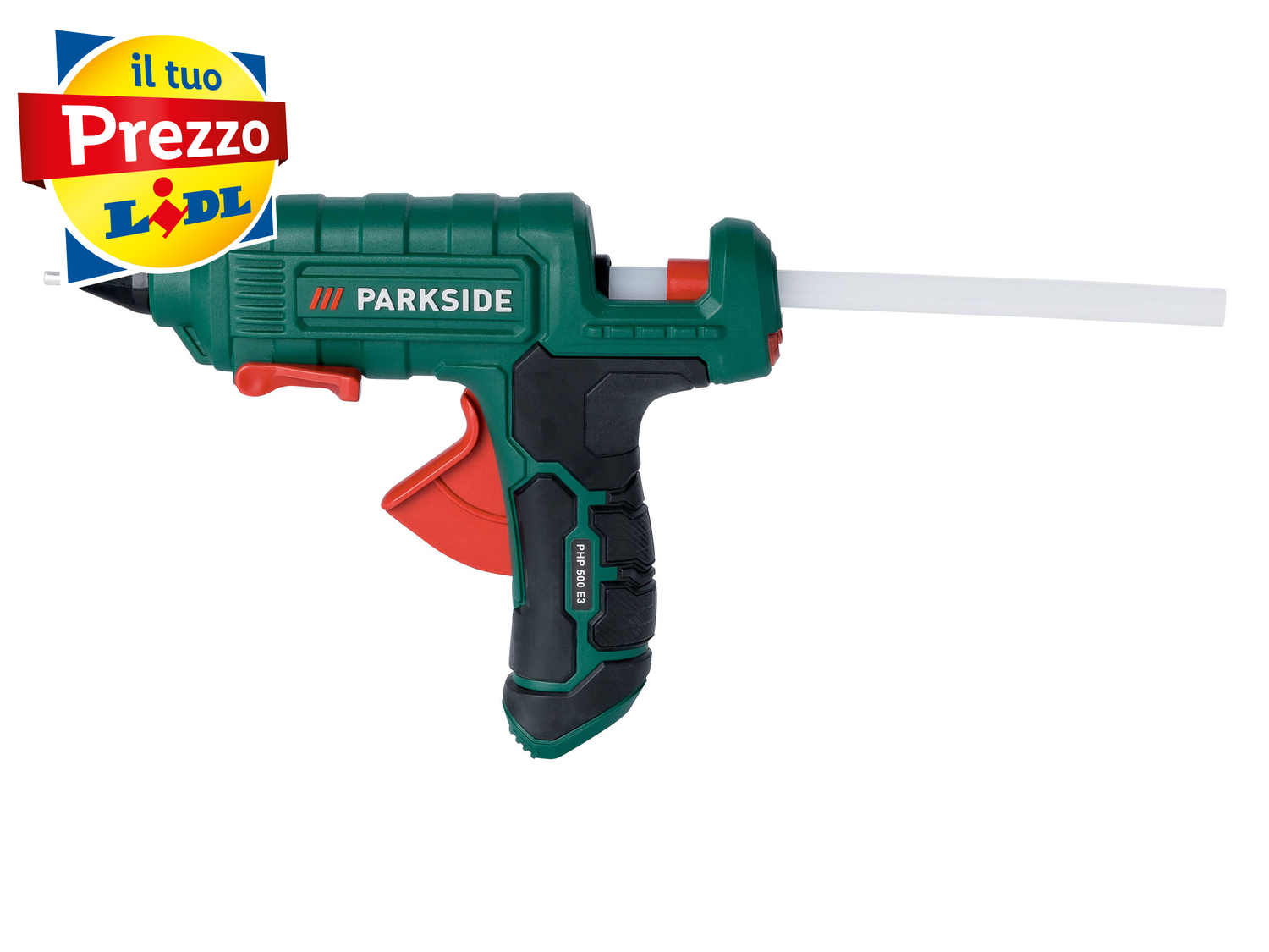 Pistola per colla a caldo Parkside PHP 500 E3, prezzo 8.99 €
- Utilizzabile ...